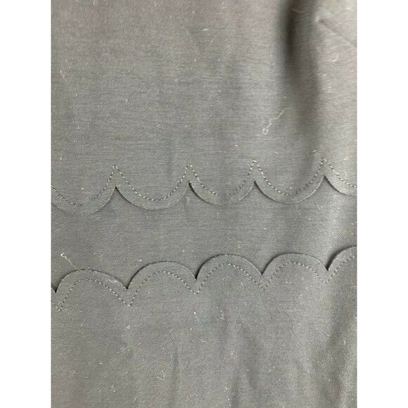 Banana Republic Size 00 Petite Black Dress 3/4 Sleeve Scoop Neck - Picture 3 of 7